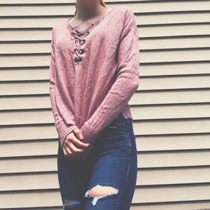 American Eagle Cross Sweater